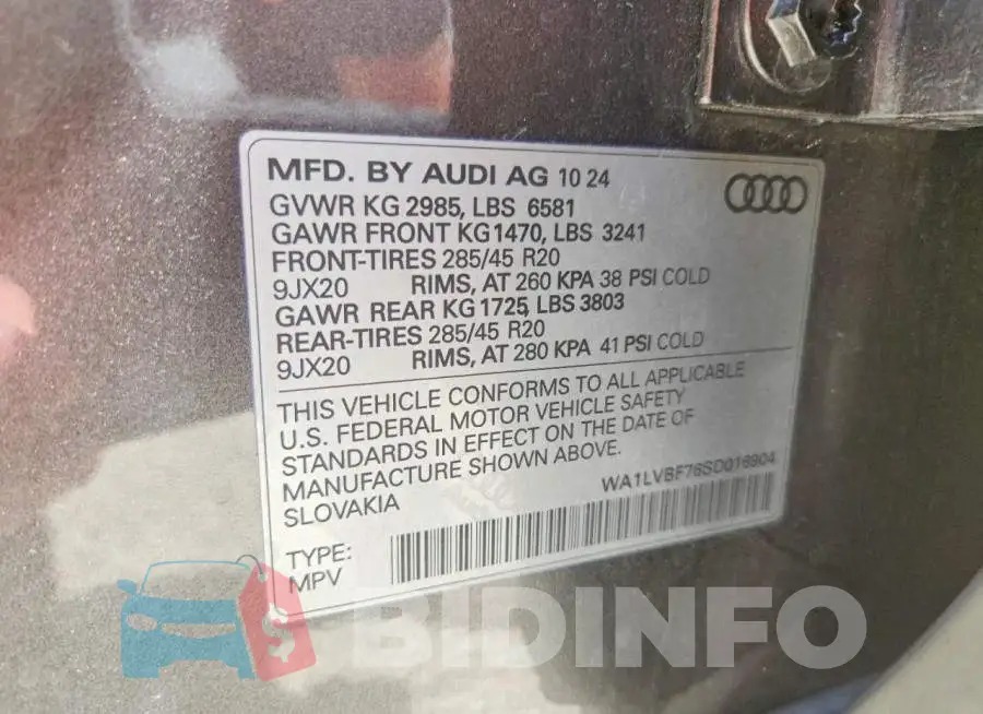 WA1LVBF76SD016904 Photo# 13