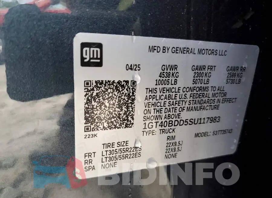1GT40BDD5SU117983 Photo# 12