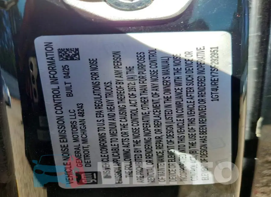 1GT4UREY7SF292951 Photo# 12