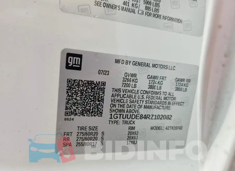 1GTUUDE84RZ102082 Photo# 12