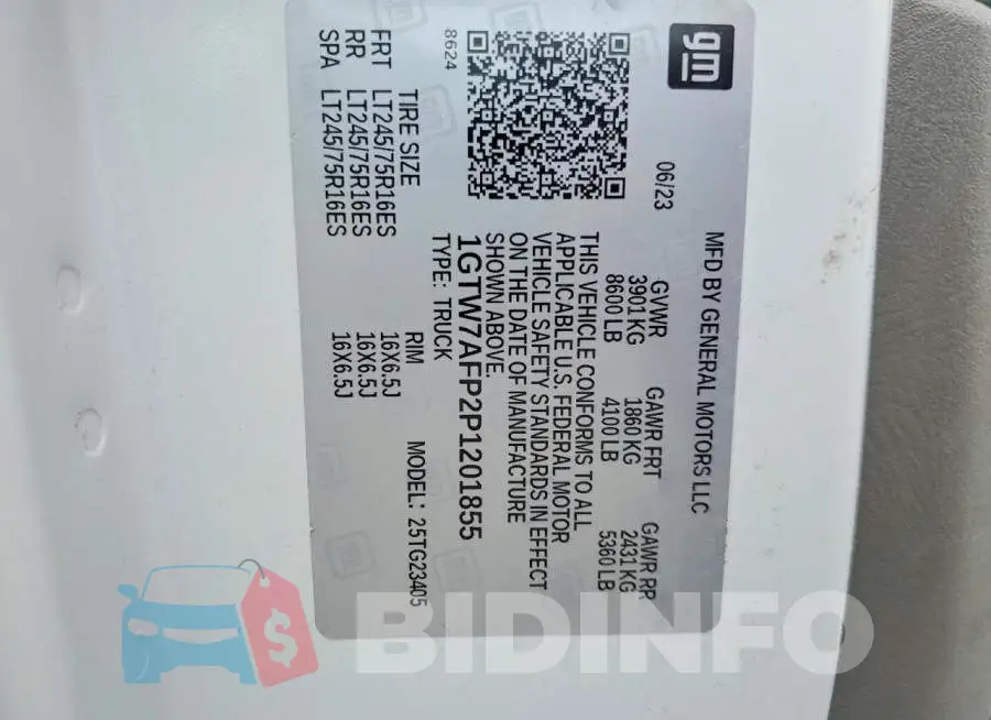 1GTW7AFP2P1201855 Photo# 13