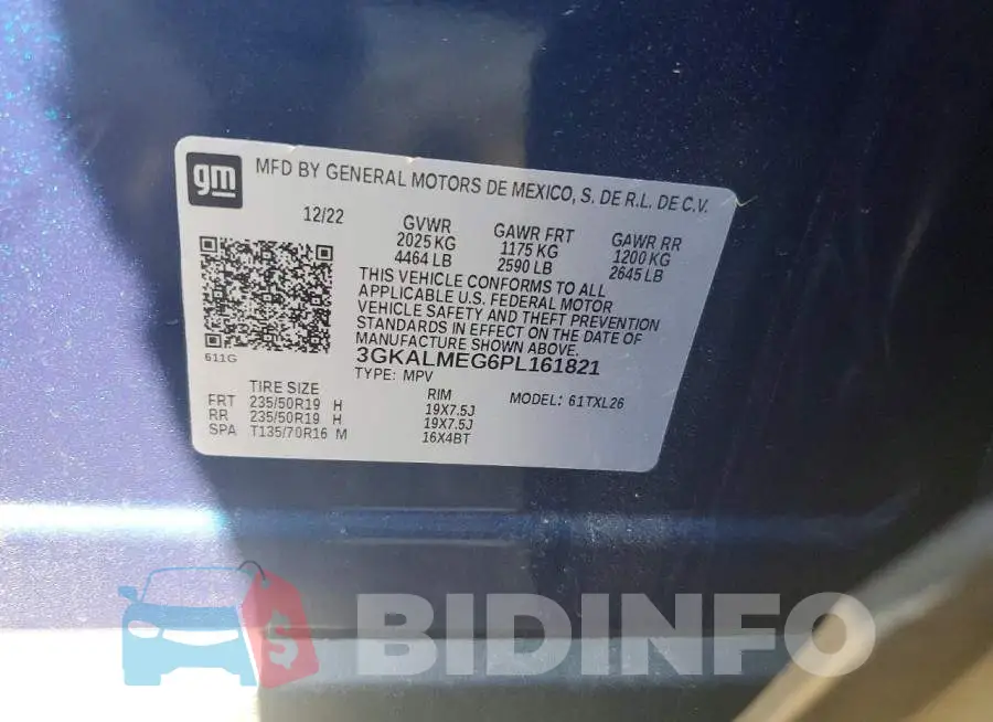 3GKALMEG6PL161821 Photo# 13