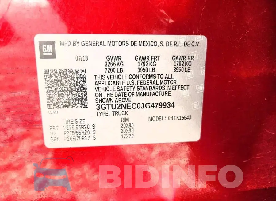 3GTU2NEC0JG479934 Photo# 12