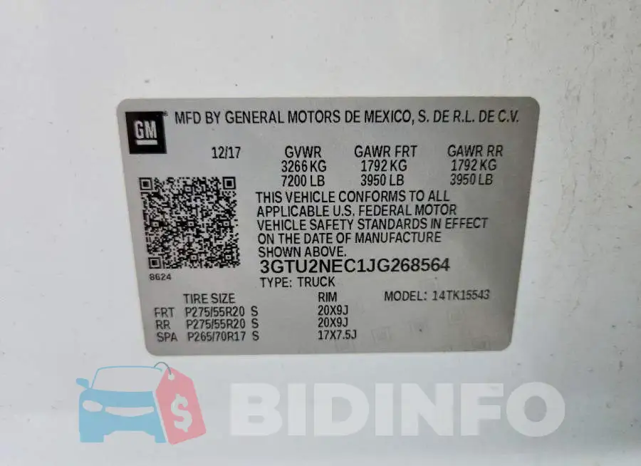 3GTU2NEC1JG268564 Photo# 12