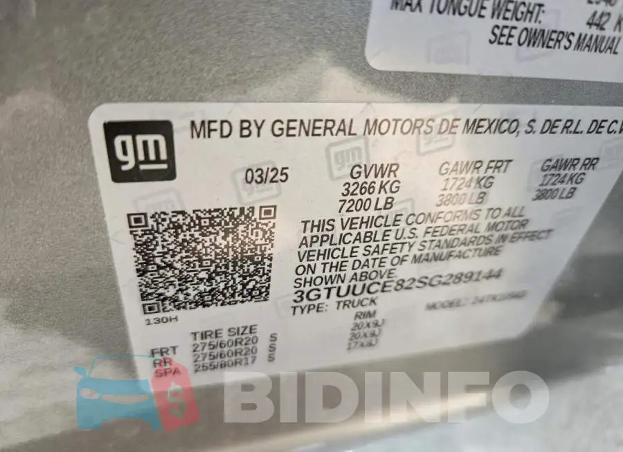 3GTUUCE82SG289144 Photo# 12