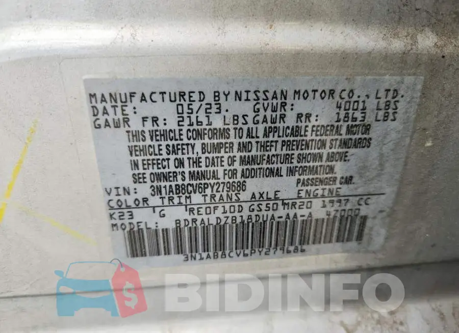 3N1AB8CV6PY279686 Photo# 13