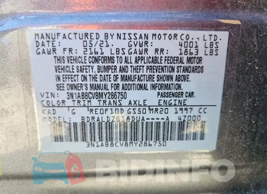 3N1AB8CV8MY286750 Photo# 12