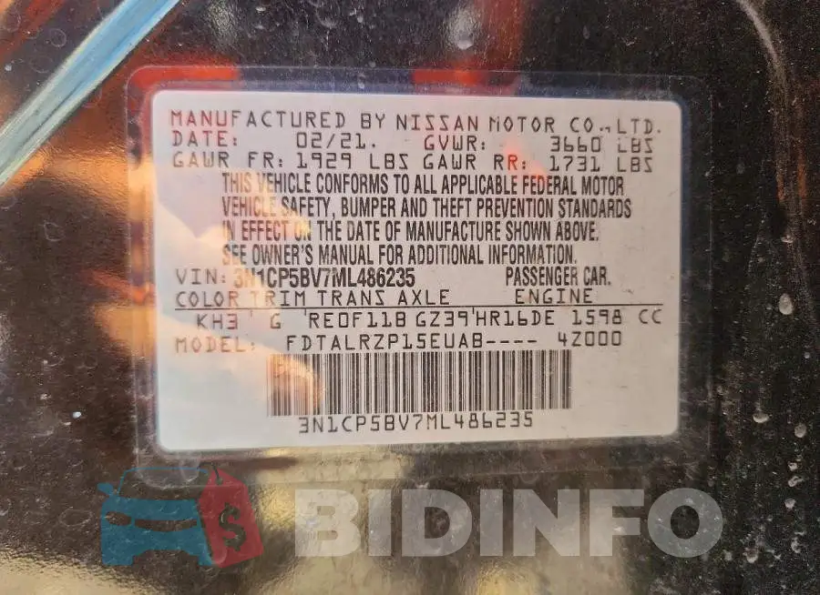 3N1CP5BV7ML486235 Photo# 12