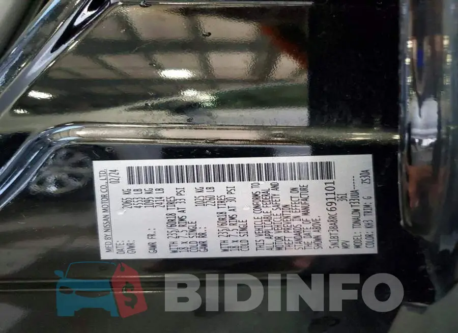 5N1BT3BA8RC691101 Photo# 13