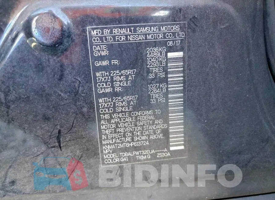 KNMAT2MT6HP613724 Photo# 13