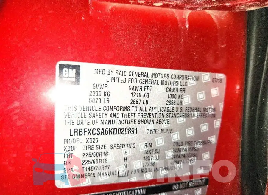 LRBFXCSA6KD020891 Photo# 13