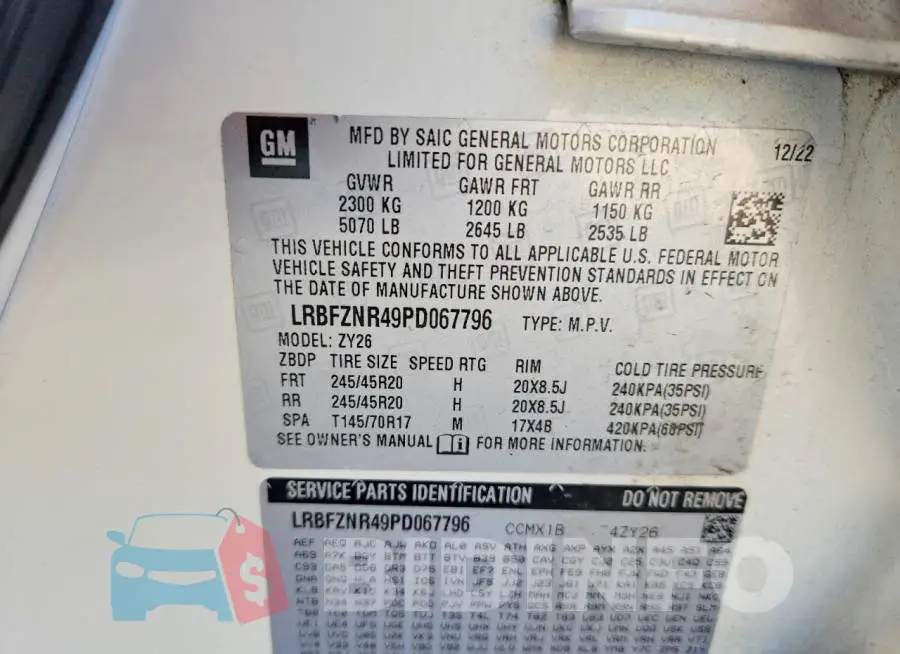 LRBFZNR49PD067796 Photo# 12