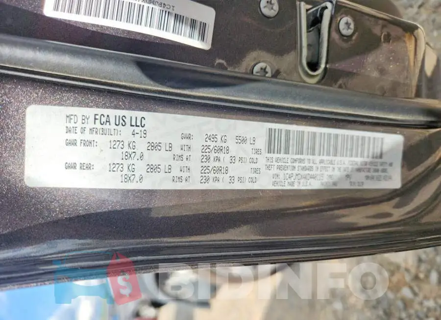 1C4PJMDX4KD440115 Photo# 13