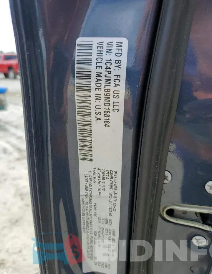 1C4PJMLB9MD168184 Photo# 14