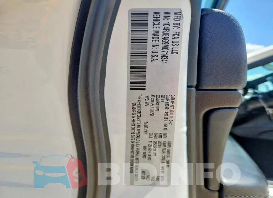 1C4RJEAG9MC714341 Photo# 13