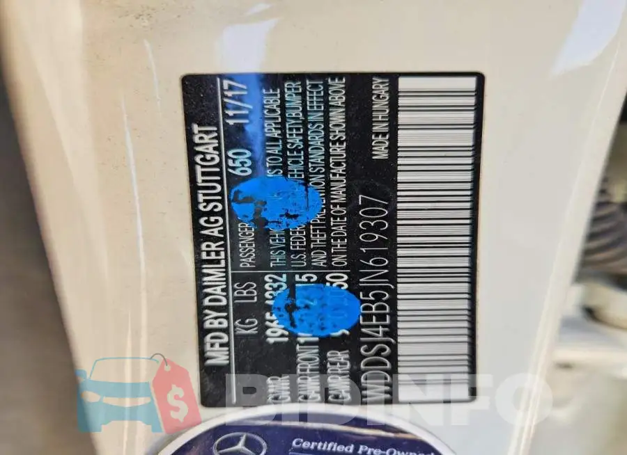 WDDSJ4EB5JN619307 Photo# 12