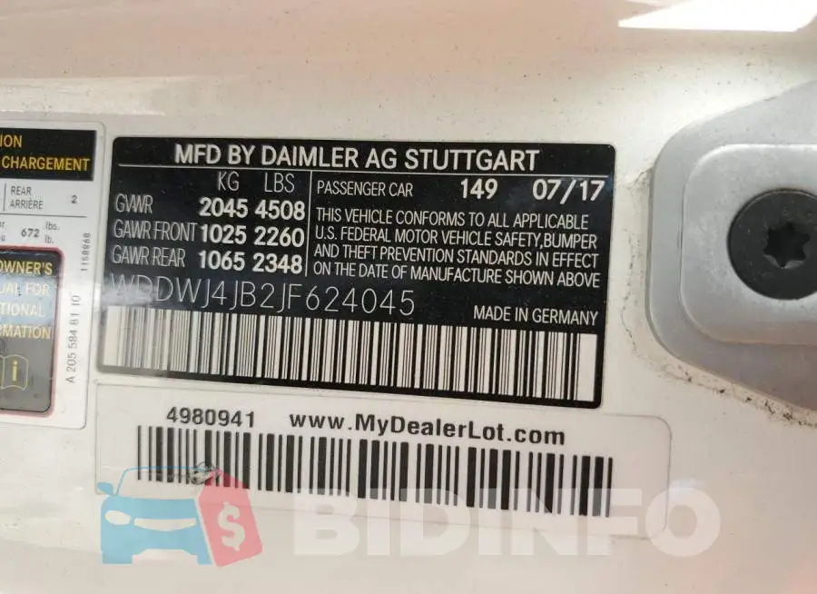 WDDWJ4JB2JF624045 Photo# 12