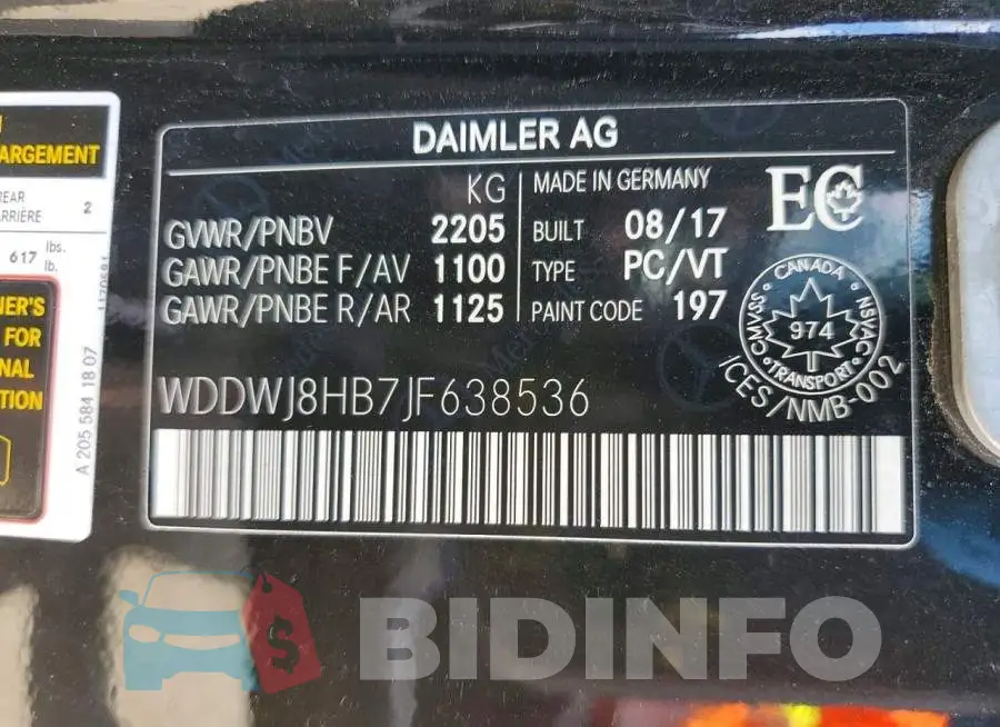 WDDWJ8HB7JF638536 Photo# 13