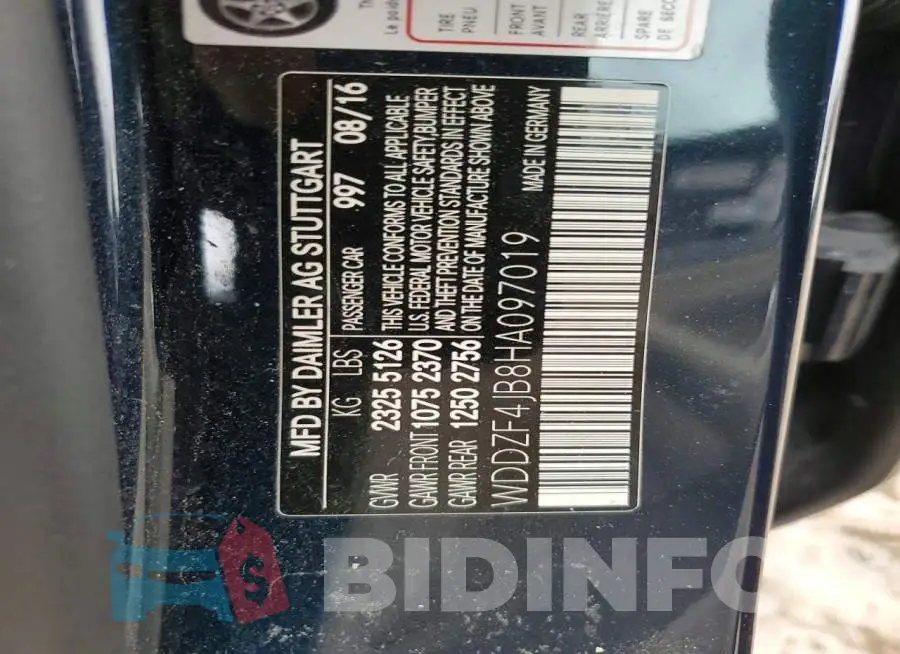 WDDZF4JB8HA097019 Photo# 12
