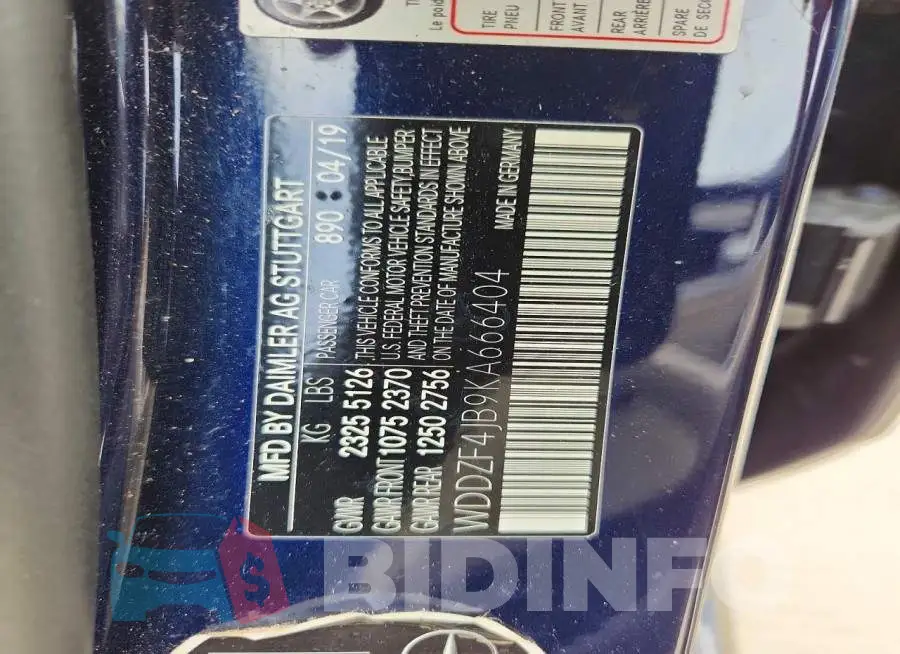 WDDZF4JB9KA666404 Photo# 12