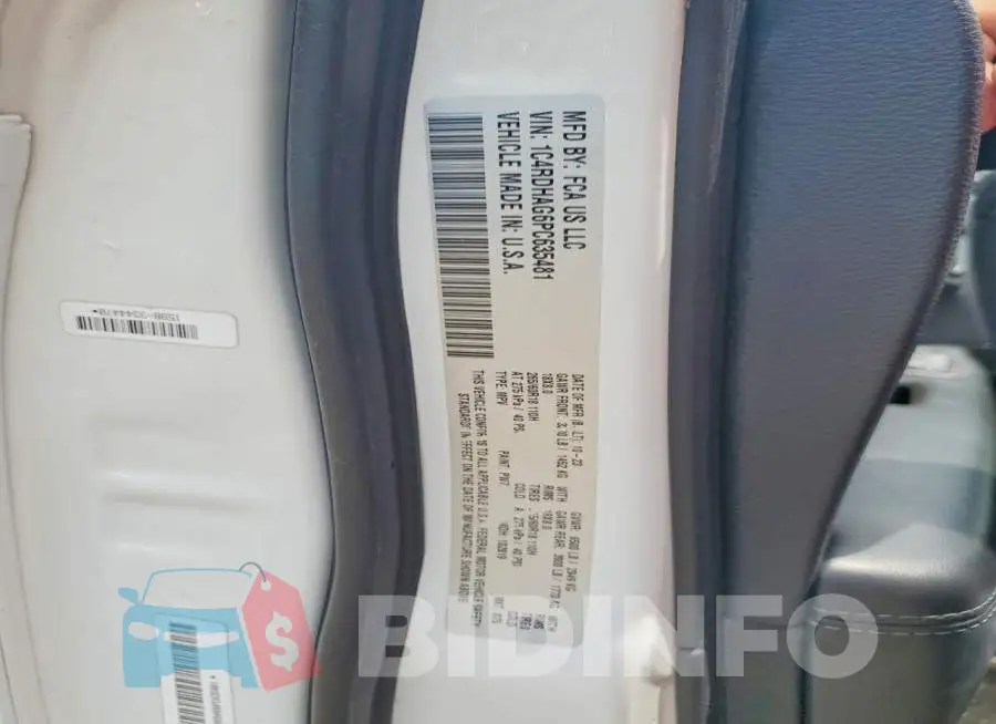 1C4RDHAG6PC635481 Photo# 13