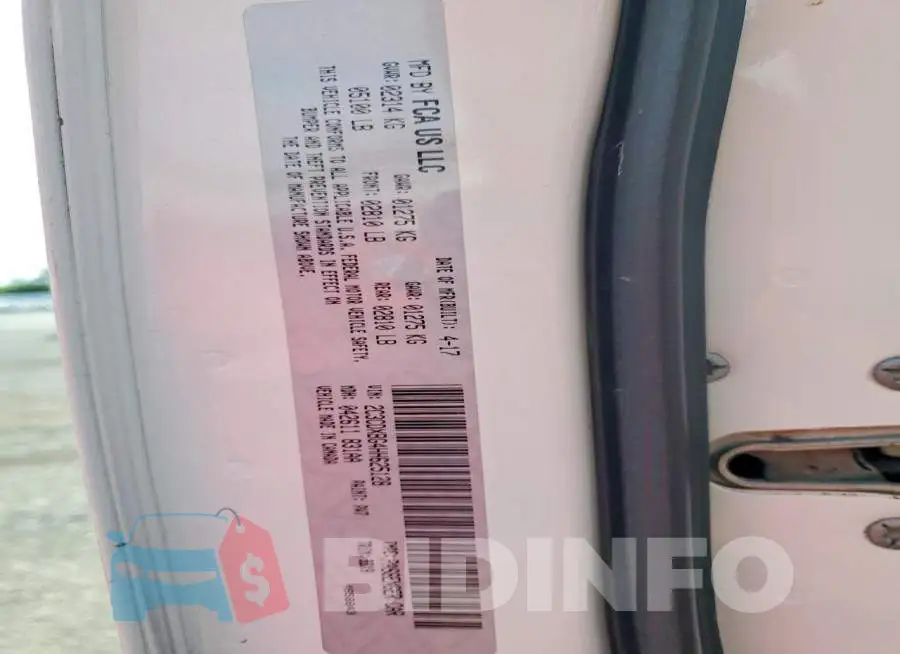 2C3CDXBG4HH625128 Photo# 12