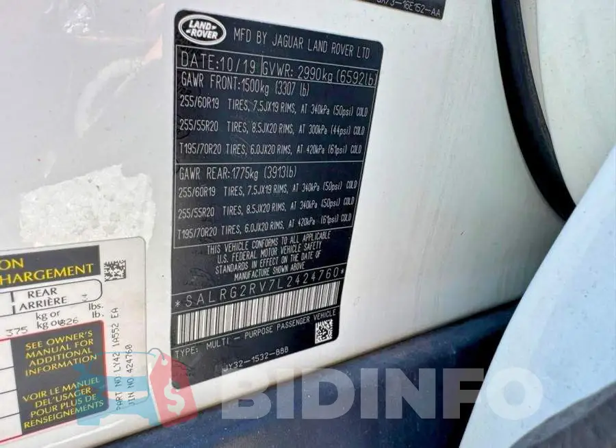 SALRG2RV7L2424760 Photo# 10