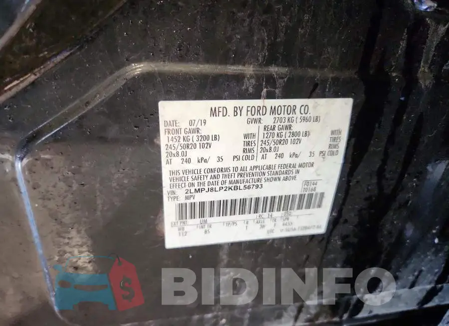 2LMPJ8LP2KBL56793 Photo# 14