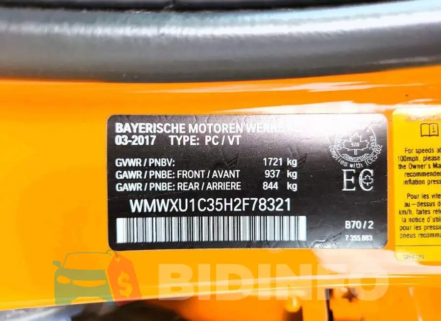 WMWXU1C35H2F78321 Photo# 12