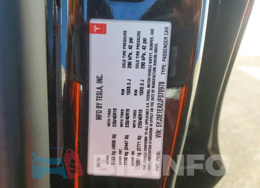 5YJ3E1EA2JF070978 Photo# 12