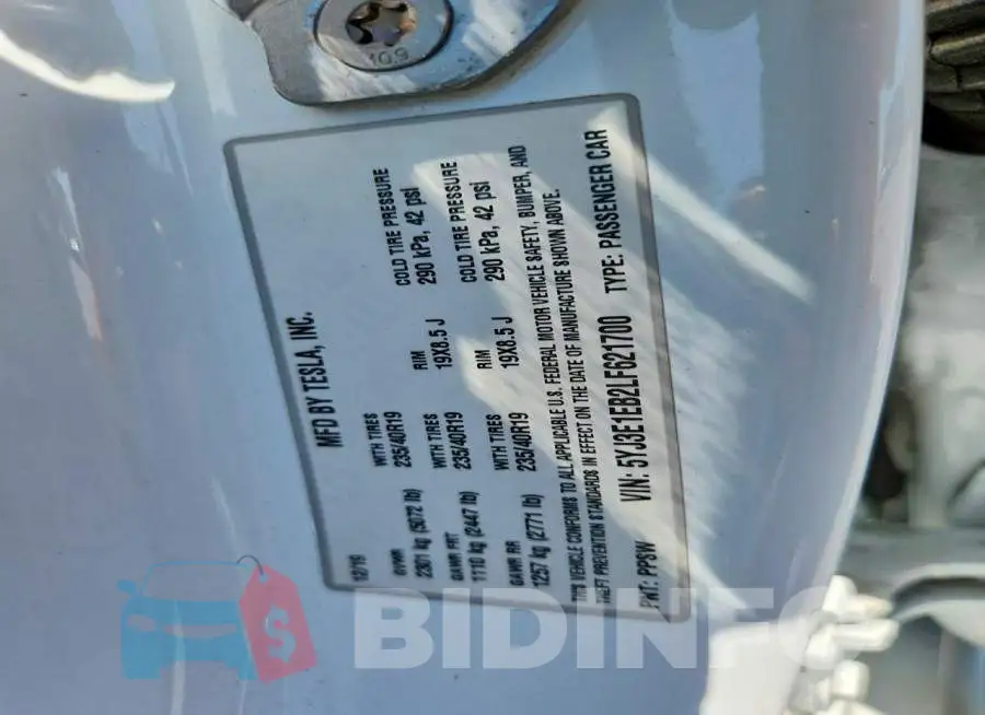 5YJ3E1EB2LF621700 Photo# 12