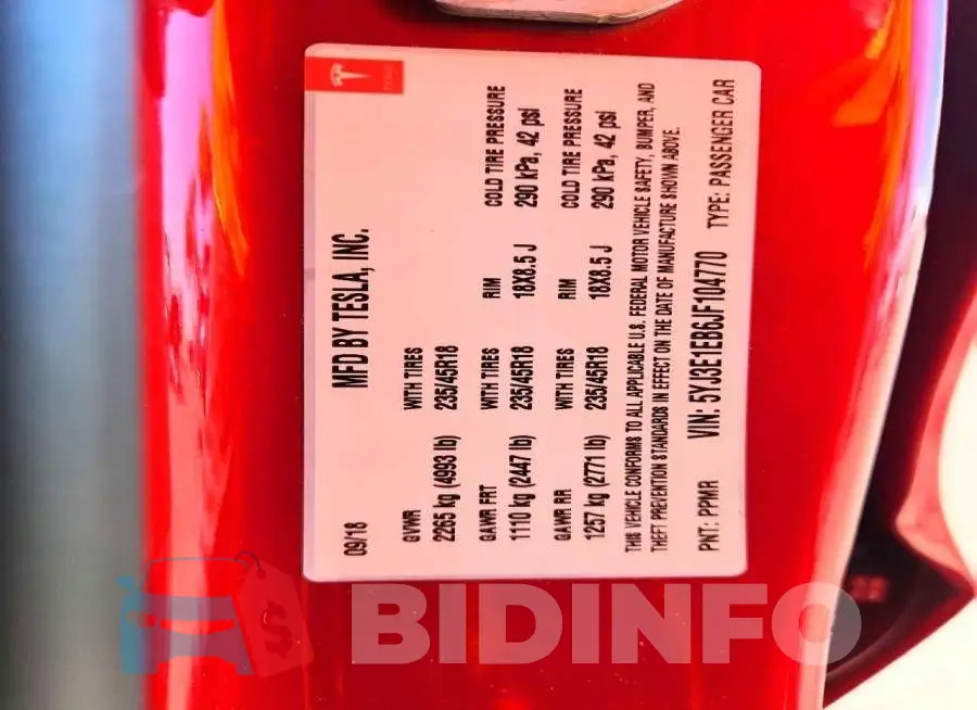 5YJ3E1EB6JF104770 Photo# 13