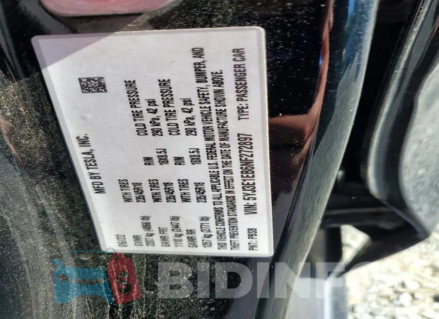 5YJ3E1EB6NF272897 Photo# 12