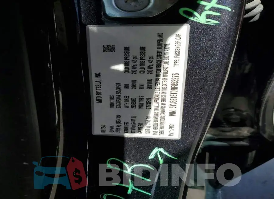 5YJ3E1ET0RF853276 Photo# 14