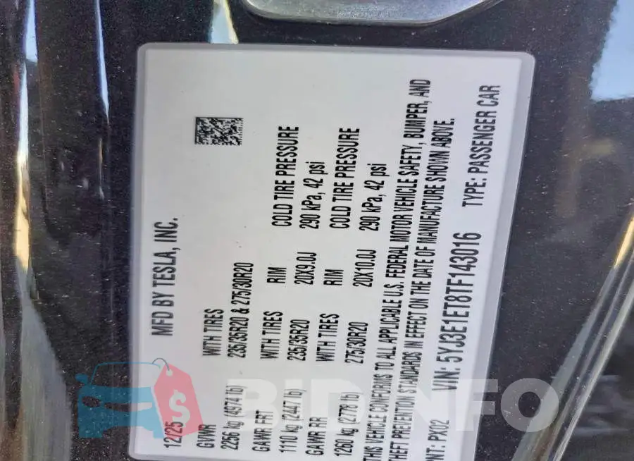 5YJ3E1ET8TF143016 Photo# 12
