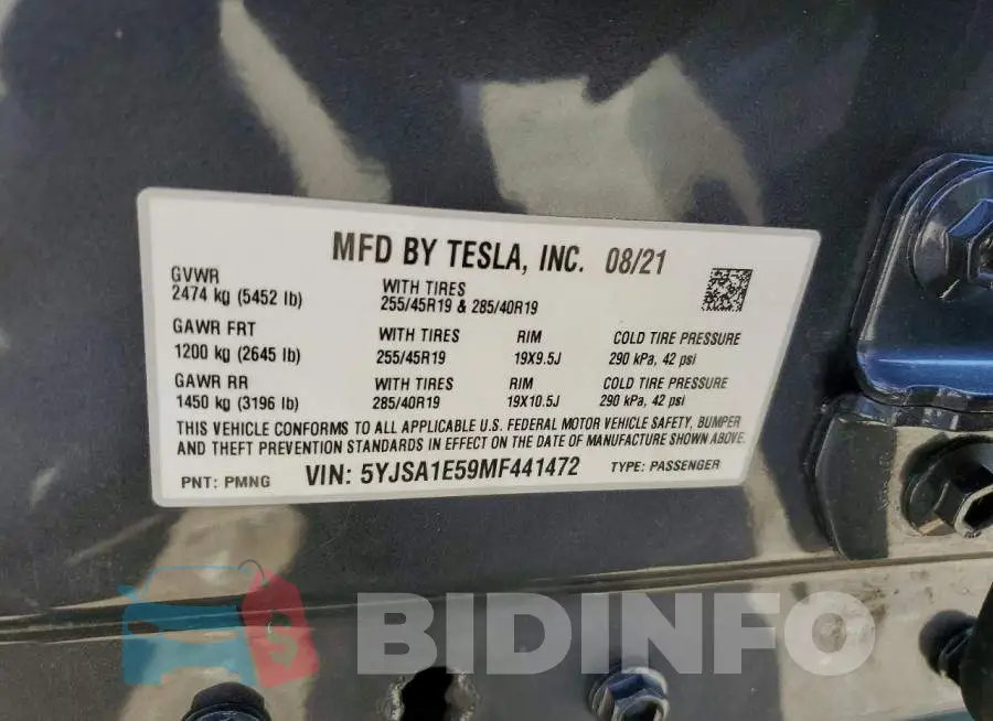 5YJSA1E59MF441472 Photo# 13