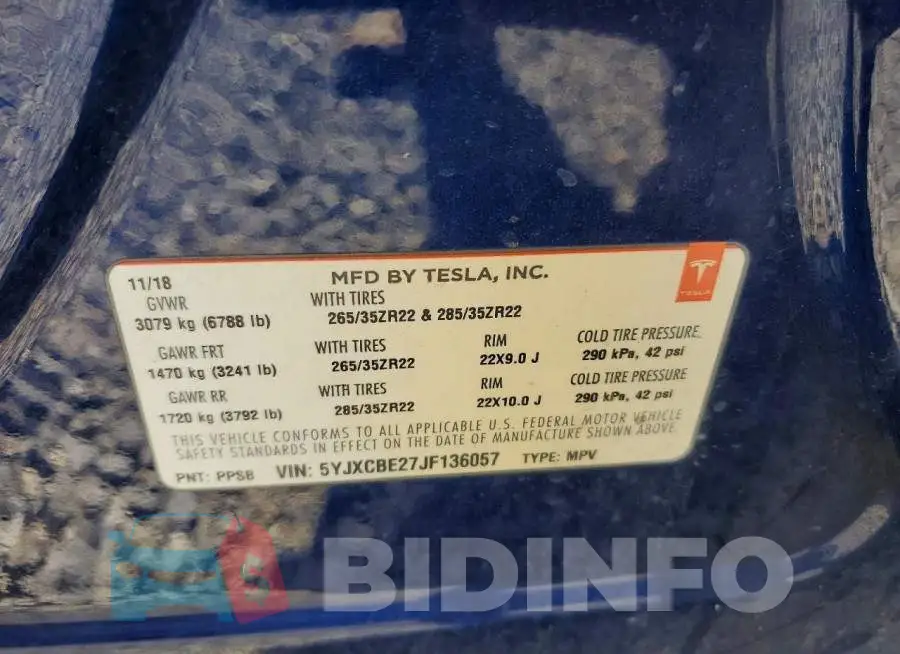 5YJXCBE27JF136057 Photo# 14