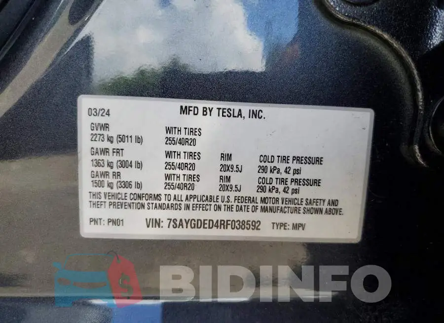 7SAYGDED4RF038592 Photo# 12