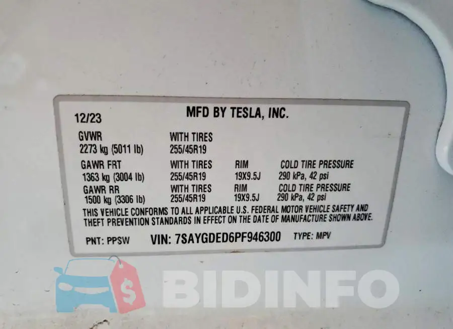 7SAYGDED6PF946300 Photo# 12