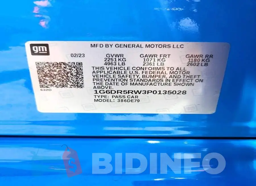 1G6DR5RW3P0135028 Photo# 12