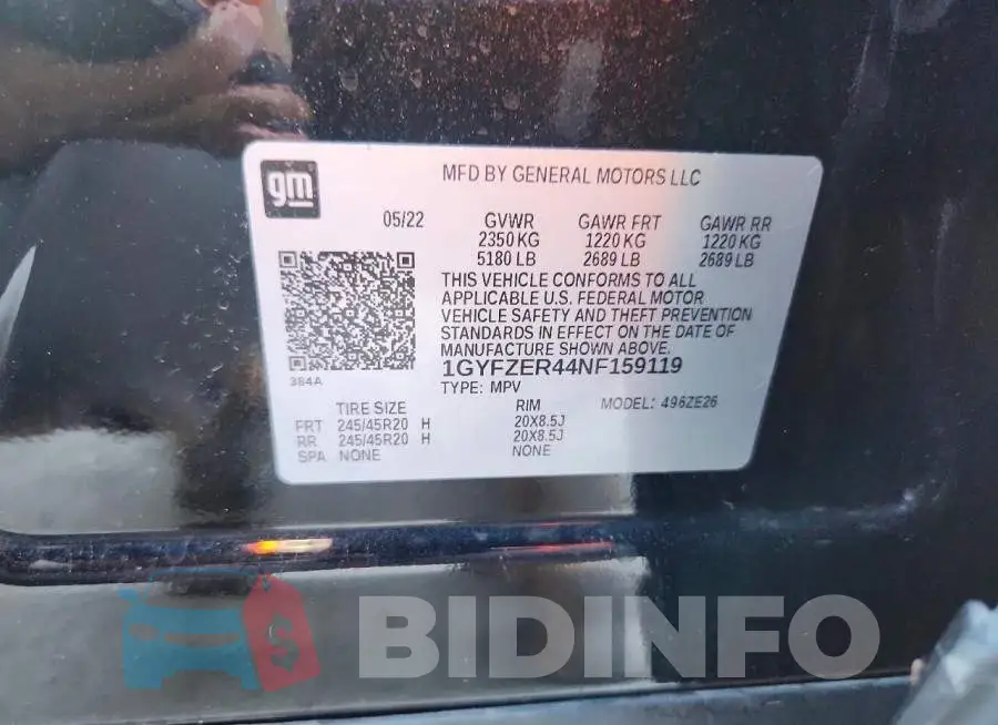 1GYFZER44NF159119 Photo# 13