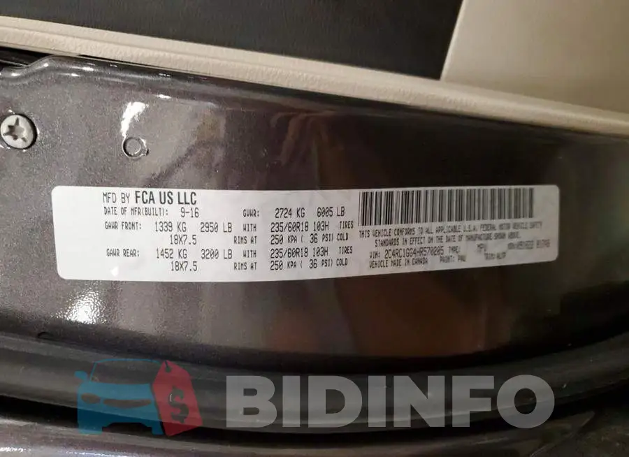 2C4RC1GG4HR570205 Photo# 14