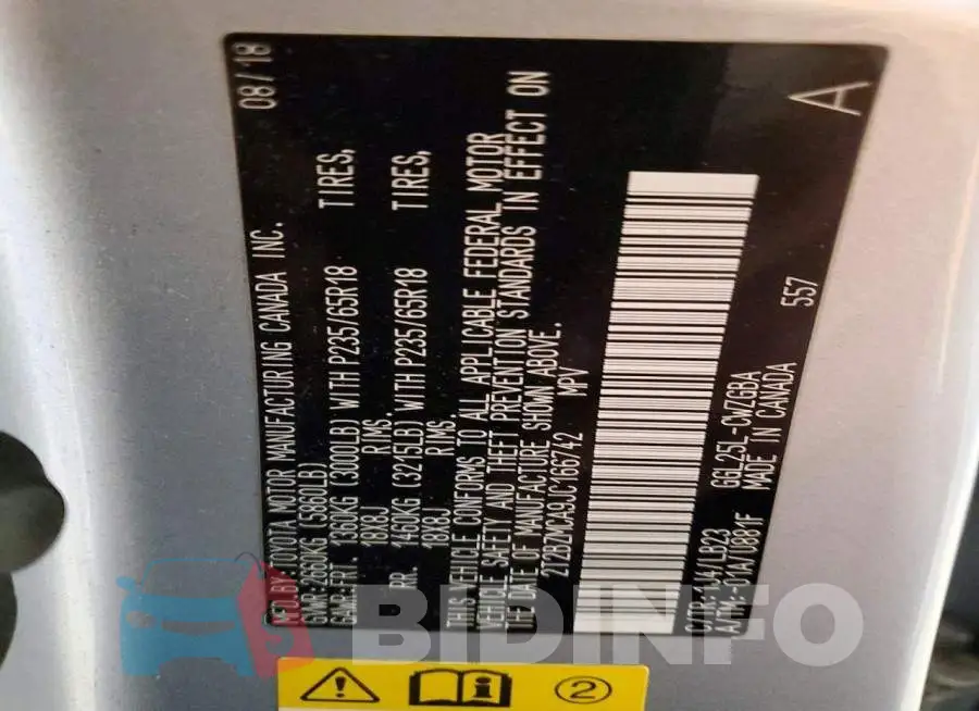 2T2BZMCA9JC166742 Photo# 13