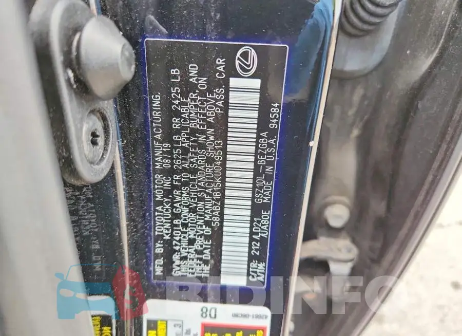 58ABZ1B15KU049513 Photo# 12