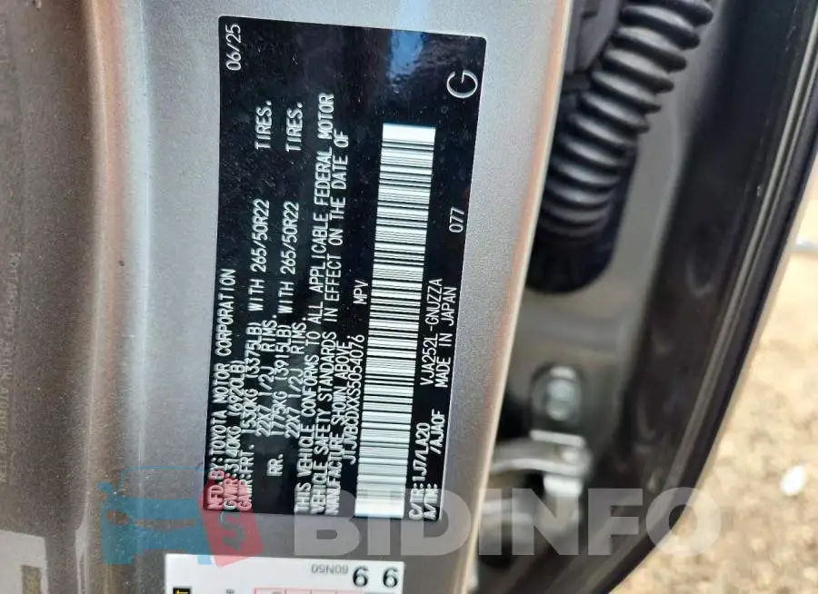 JTJVBCDXXS5054076 Photo# 14