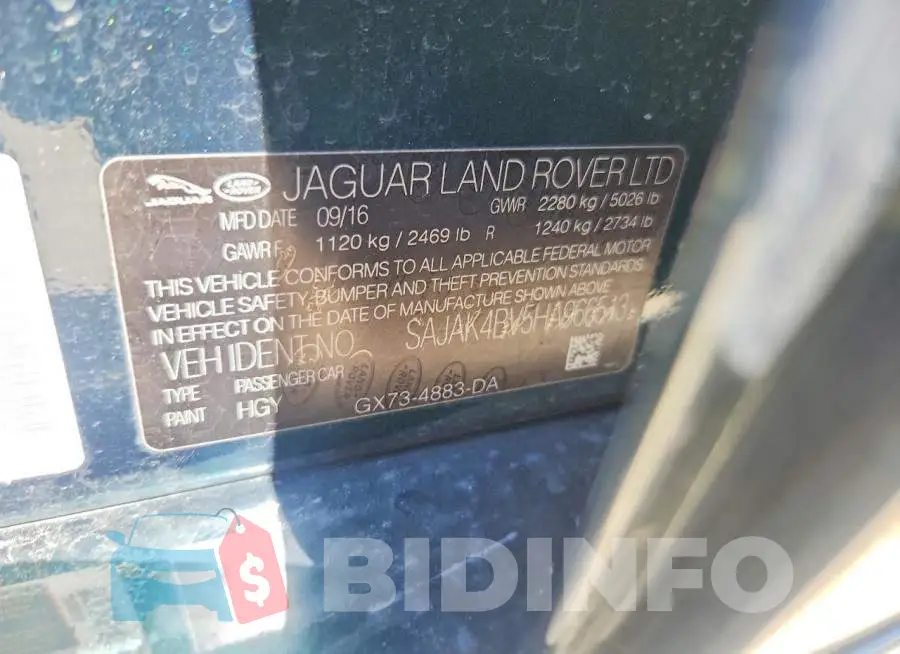 SAJAK4BV5HA966513 Photo# 13