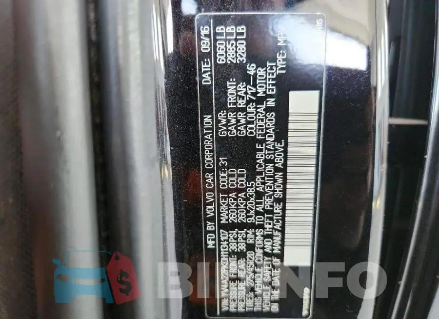YV4A22PK0H1134107 Photo# 13