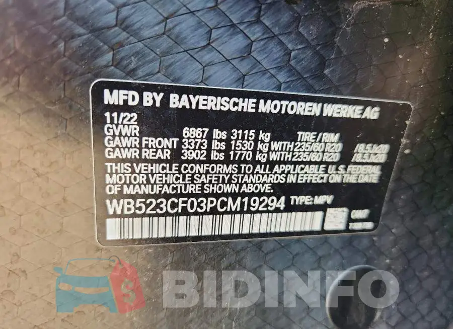 WB523CF03PCM19294 Photo# 13