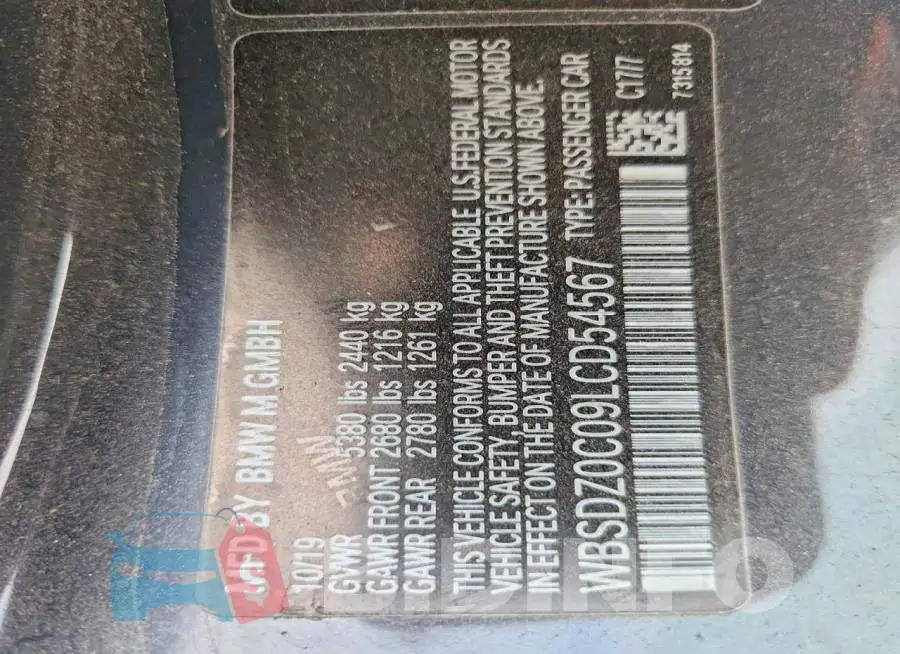 WBSDZ0C09LCD54567 Photo# 12