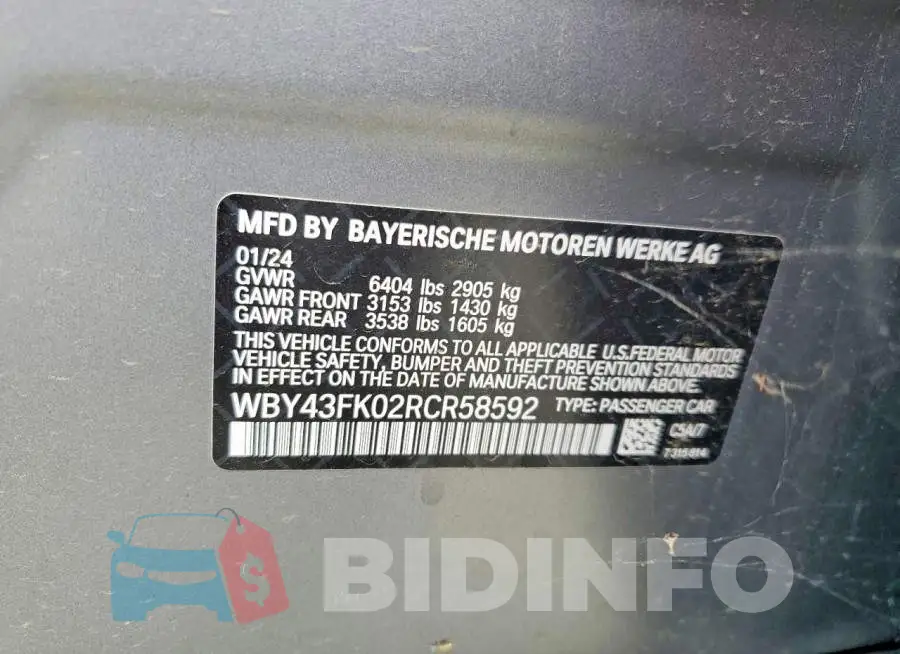 WBY43FK02RCR58592 Photo# 12